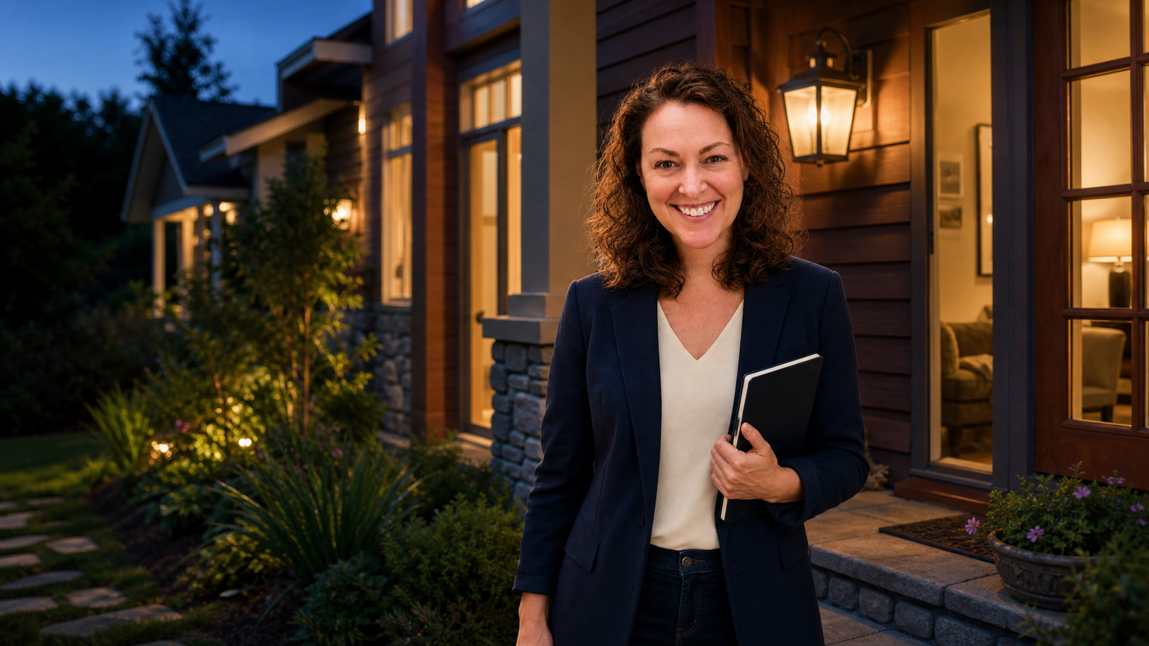 Britta, a Porchlight assistant, ready to help at a welcoming home